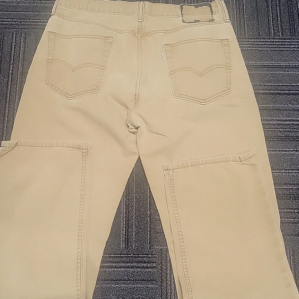 Levi's Men's Beige Straight Jeans, Size 34x32